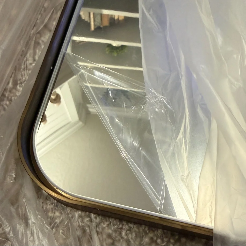 VANLIO 22x30 Bronze Framed Bathroom Mirror Brushed Metal Tempered Glass NEW